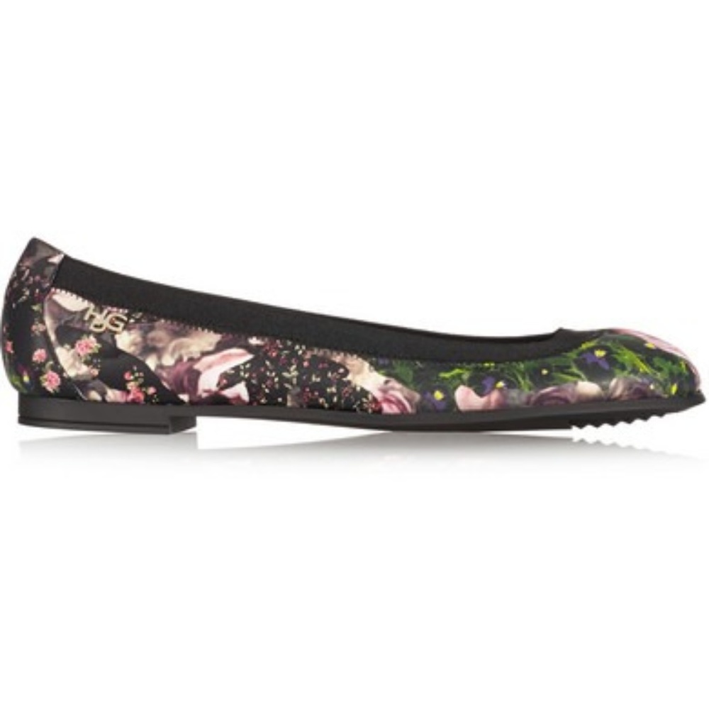 Givenchy  Floral-print Nappa Leather Flats